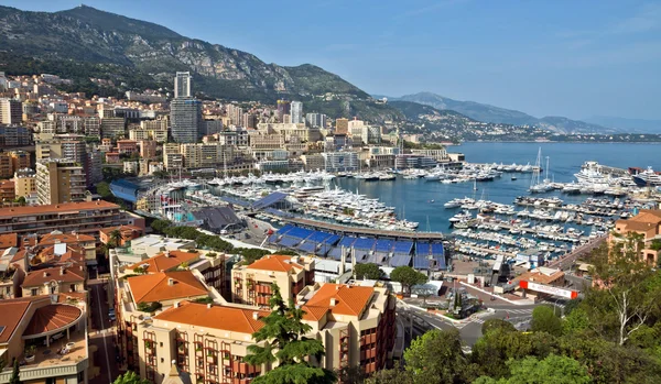 Monaco - panorama van Monte Carlo — Stockfoto