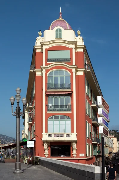 Nice - architectuur van de Place Massena — Stockfoto