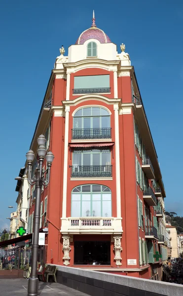 Nice - arkitekturen på Place Massena — Stockfoto