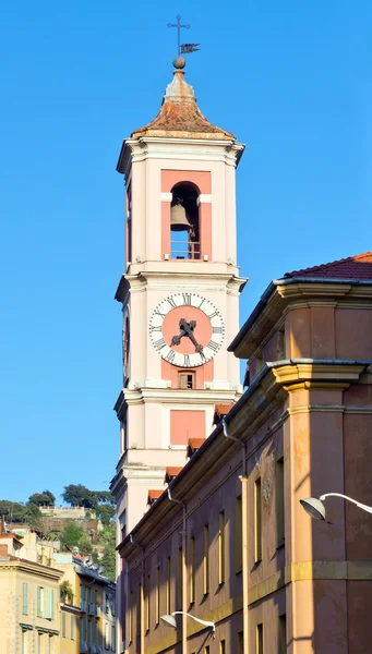 Cidade de Nice - Torre do relógio — Fotografia de Stock
