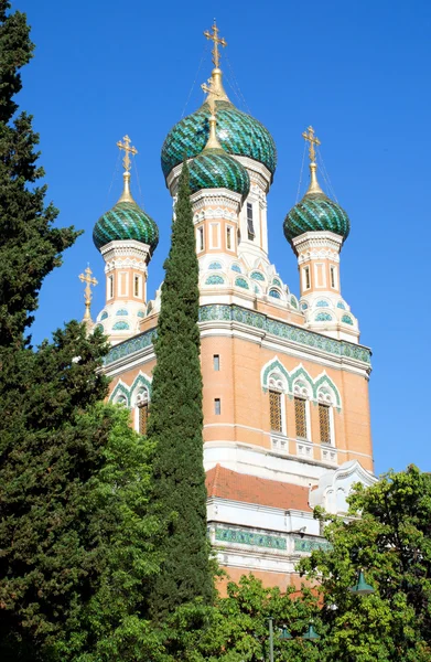 Nice - Російської Православної Церкви — стокове фото
