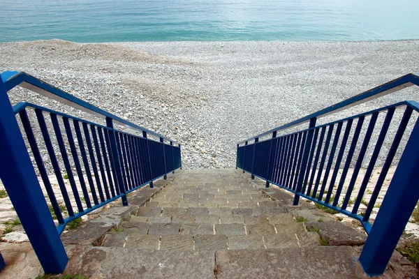 Nice - Stairs to beach — Stock Photo, Image