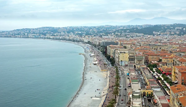 Niza - Promenade des Anglais desde arriba — Foto de Stock