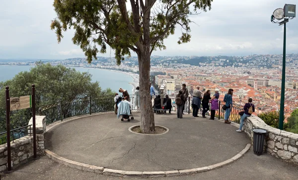 Nice - Miradouro na colina do Castelo — Fotografia de Stock