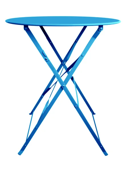 Mesa dobrável azul — Fotografia de Stock