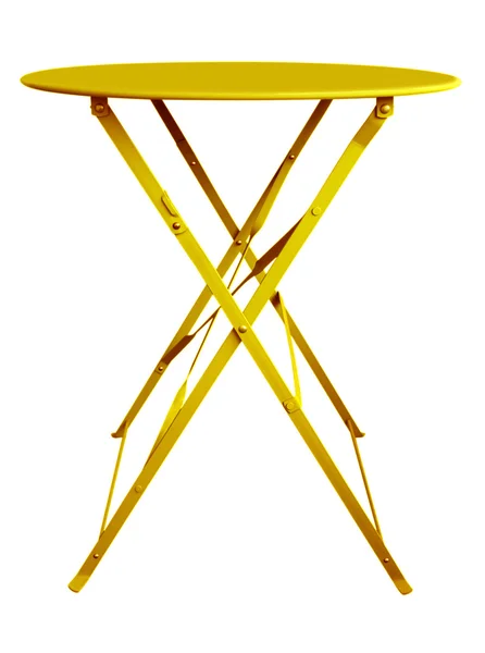 Fällbara bord gul — Stockfoto
