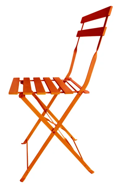 Skládací židle červená — Stock fotografie