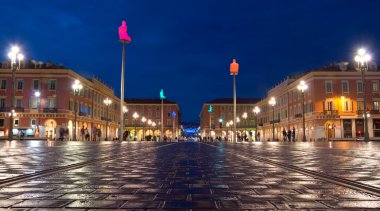 Nice - Place Massena geceleri
