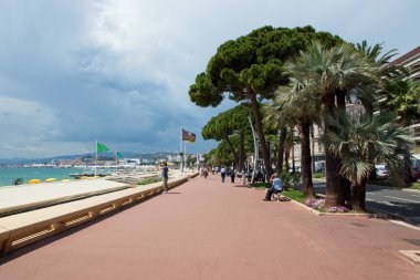 Cannes - Croisette Boulevard clipart