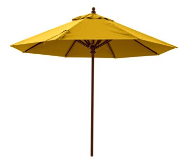 Sarı plaj şemsiyesi