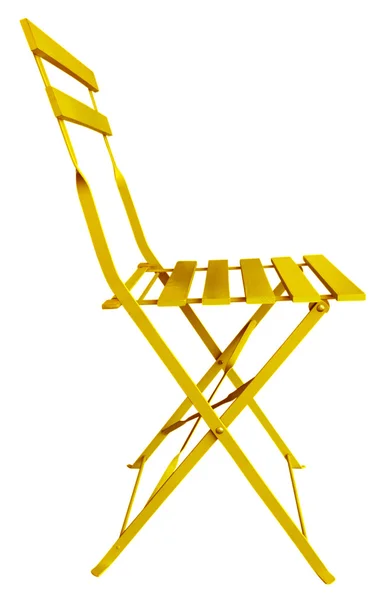 Cadeira dobrável amarelo — Fotografia de Stock