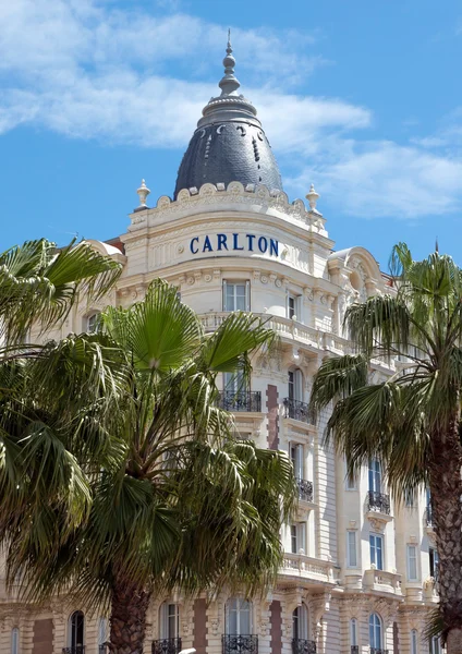Cannes - luxury hotel Carlton — Stock Photo, Image