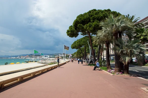 Cannes - Croisetten boulevard — Stockfoto