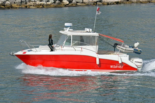 Escort boot voor de begeleiding van schepen. — Stockfoto