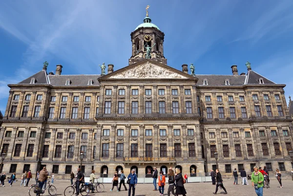 Amsterdam - Royal Palace at the Dam Square — Stock Photo, Image