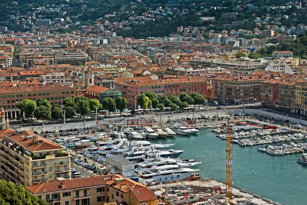 Város Nizza - építészet, Port de Nice — Stock Fotó