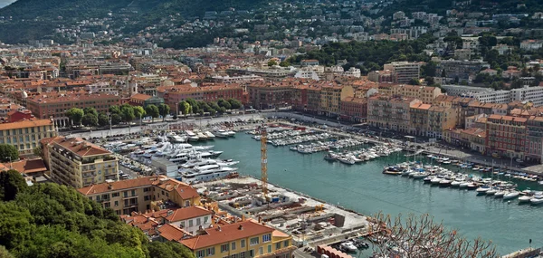 Cidade de Nice - Arquitetura do Porto de Nice — Fotografia de Stock