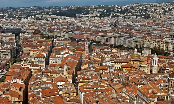 Stad van Nice - uitzicht over de stad van bovenaf — Stockfoto