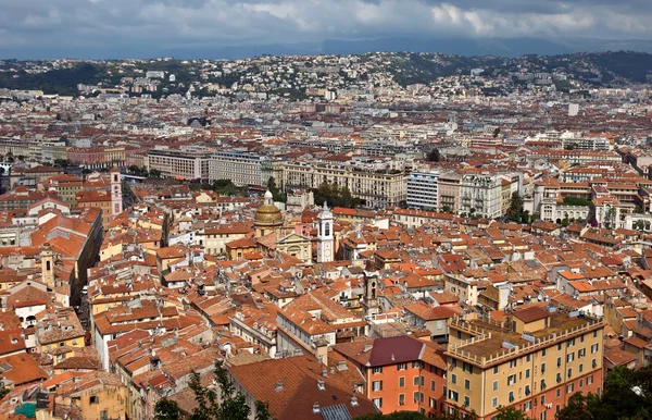 Stad van Nice - uitzicht over de stad van bovenaf — Stockfoto