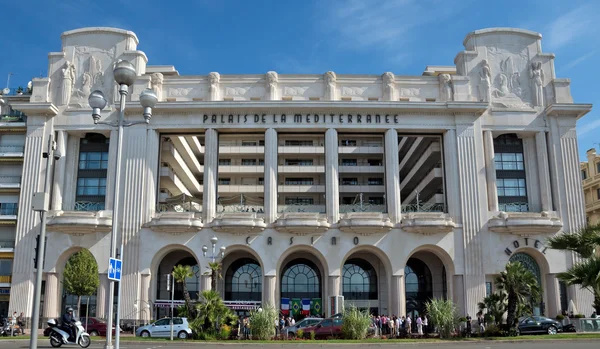 City of Nice - Hotel Mediterranean Palace — Stock Photo, Image