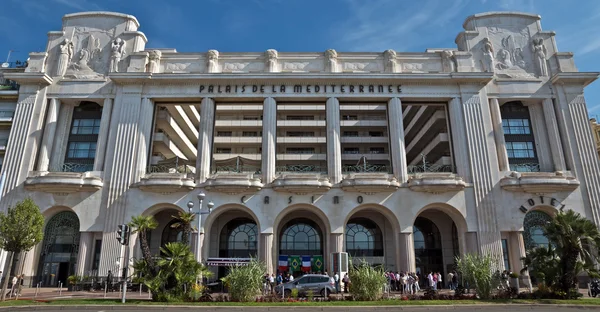 City of Nice - Hotel Mediterranean Palace — Stock Photo, Image