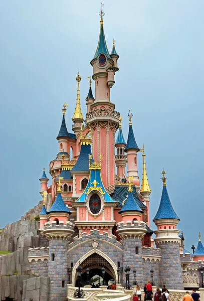 Disneyland - Sleeping Beauty Castle Rechtenvrije Stockafbeeldingen