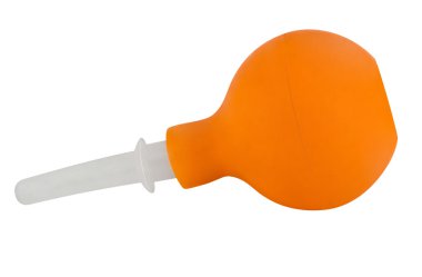 Lavman üzerinde beyaz izole