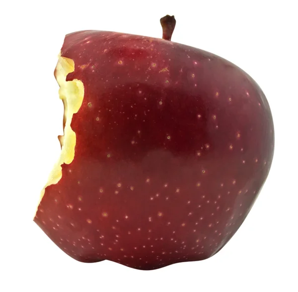 Bitten red apple — Stock Photo, Image