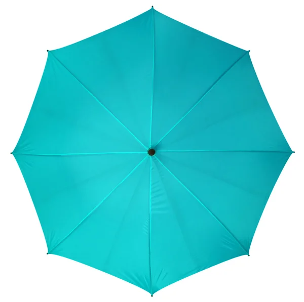 Guarda-chuva azul isolado — Fotografia de Stock