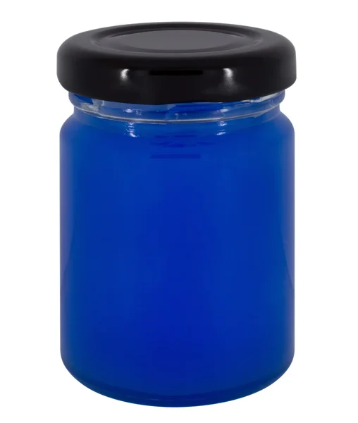 Mavi reçel kavanoz — Stok fotoğraf