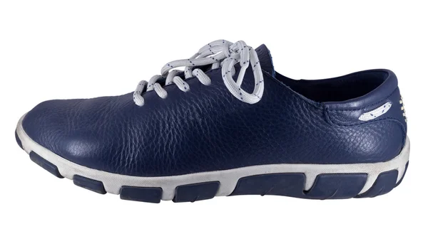 Levé modré boty izolovaných na bílém — Stock fotografie