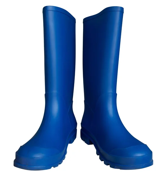 Rubber boots - blue — Stock Photo, Image