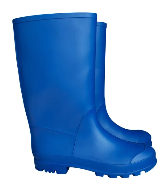 Rubber boots - blue — Stock Photo, Image