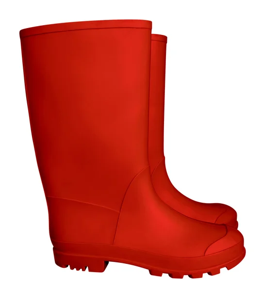 Botas de goma - rojo — Foto de Stock