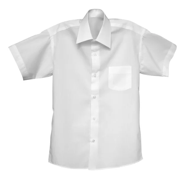 White shirt isolated on the white — Stock Photo, Image