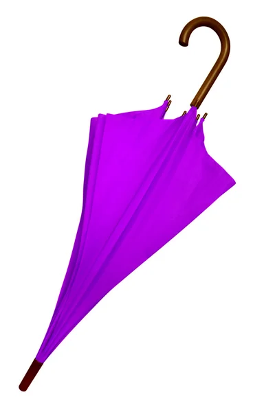 Umbrella - Violet geïsoleerd — Stockfoto