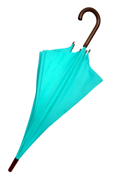 Umbrella - licht blauw geïsoleerd — Stockfoto