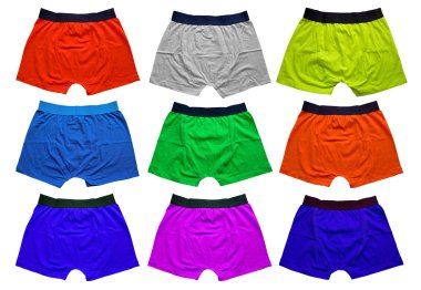 Mens Colorful underwear clipart