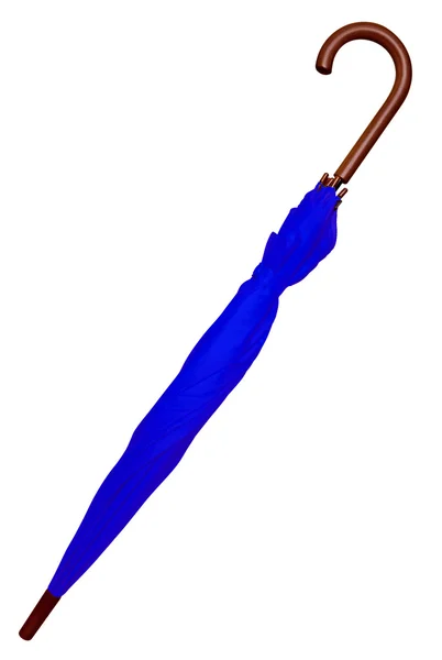 Skládací deštník - modrý — Stock fotografie