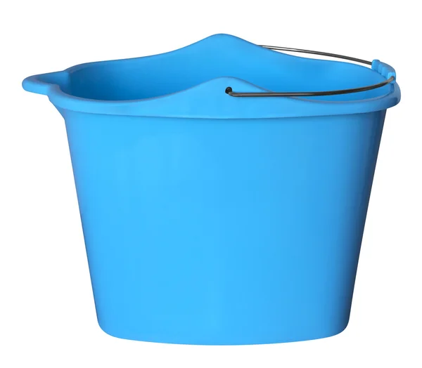 Cubo de plástico - azul —  Fotos de Stock