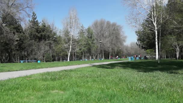 Almaty - presidenter park — Stockvideo