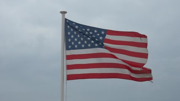 Bandera americana — Vídeos de Stock