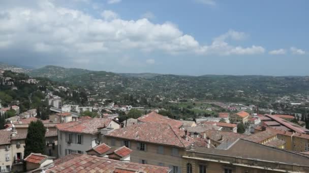 Grasse - panoramatický pohled — Stock video