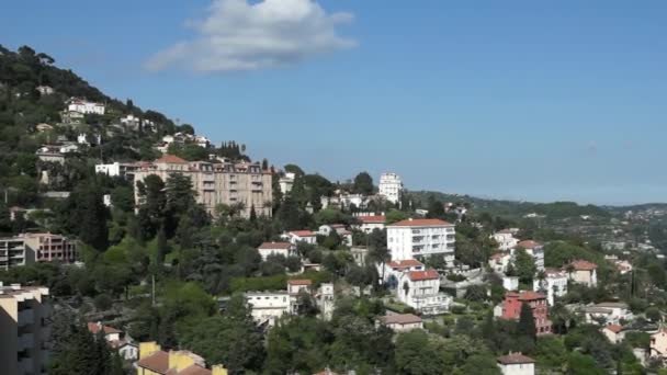 Grasse - panoramablick — Stockvideo