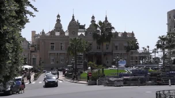 Монако - Grand Casino — стоковое видео