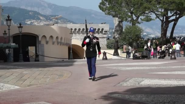Monaco - NATIONALGARDIST — Stockvideo