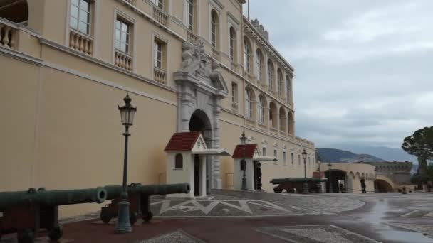 Монако - Княжеский дворец — стоковое видео
