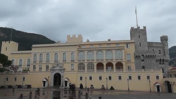 Mônaco - Palácio dos Príncipes — Vídeo de Stock