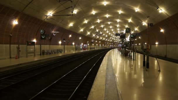 Monaco-stacja kolejowa Monaco-Ville — Wideo stockowe