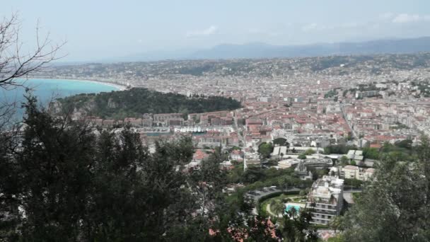 City of Nice from above — Stock Video